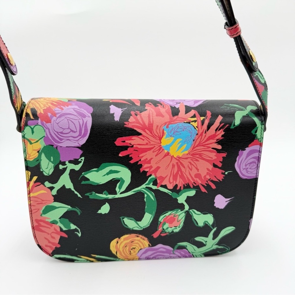 🚨SOLD🚨Gucci x Ken Scott Floral Print Horsebit 1955 Shoulder Bag - Picture 4 of 14
